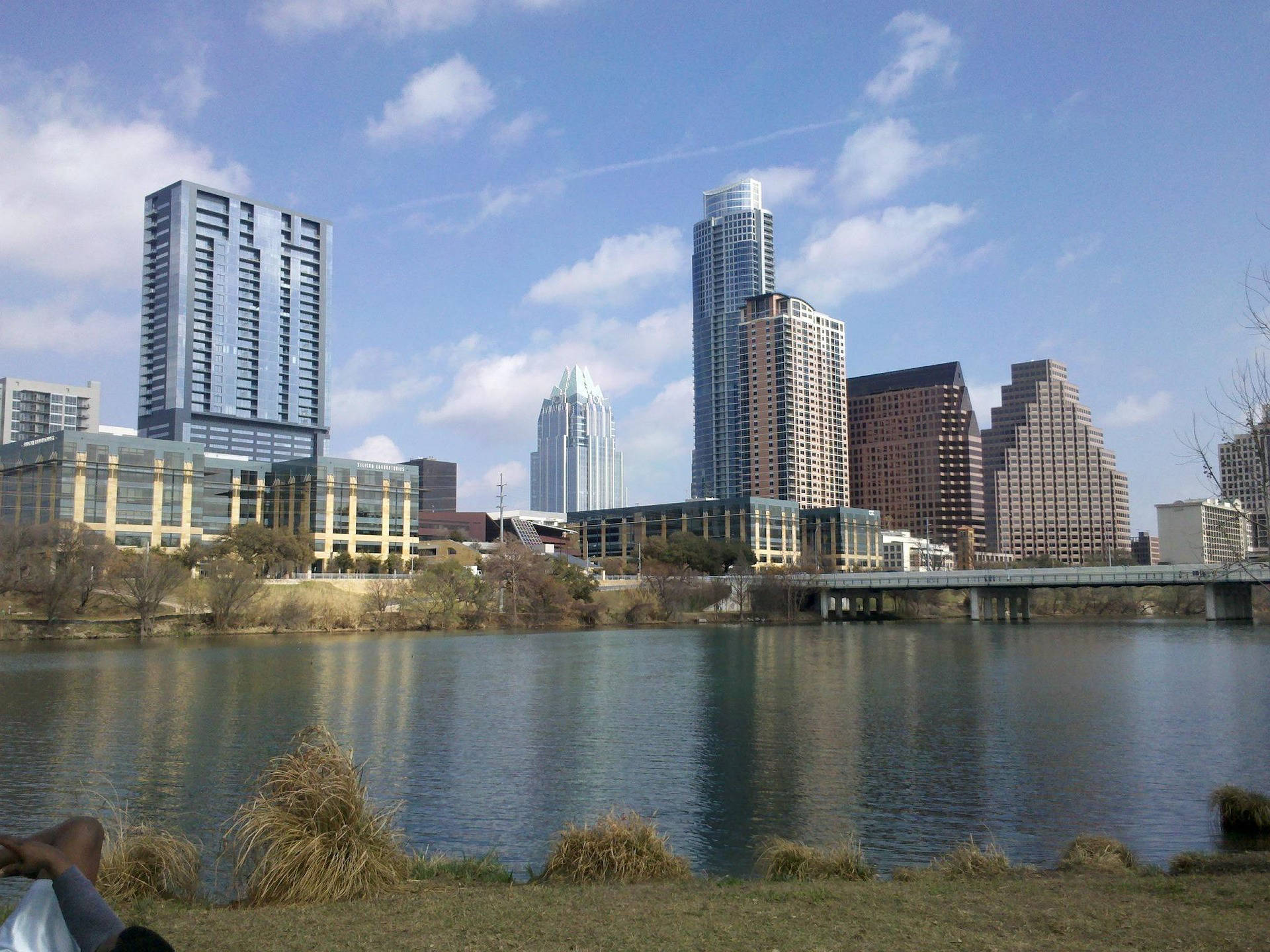 Downtown Austin Texas skyline along Lady Bird Lake — the heart of Araceli Hart's real estate market